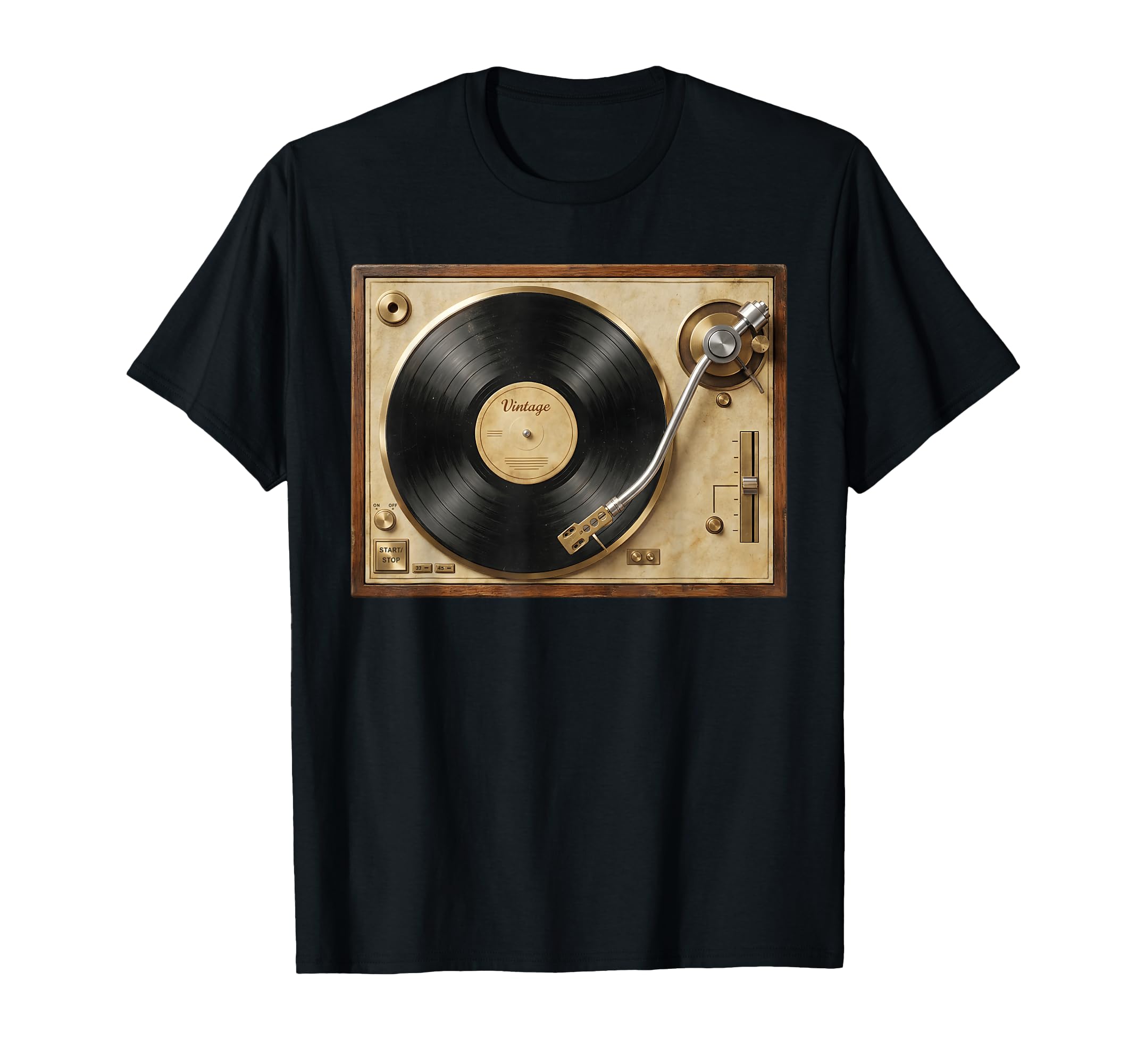 Anatomy Vinyl Record Player Turntable T-Shirt - Custom Art Print Unisex - T-Shirt, Sweatshirt, Hoodie