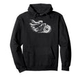 Skeleton Biker Motorcycling Riding Lover Hoodie - Custom Art Print Unisex - T-Shirt, Sweatshirt, Hoodie