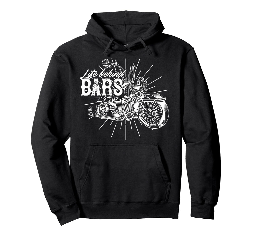 Life Behind Bars Ape Hangers Motorcycle Hoodie - Custom Art Print Unisex - T-Shirt, Sweatshirt, Hoodie