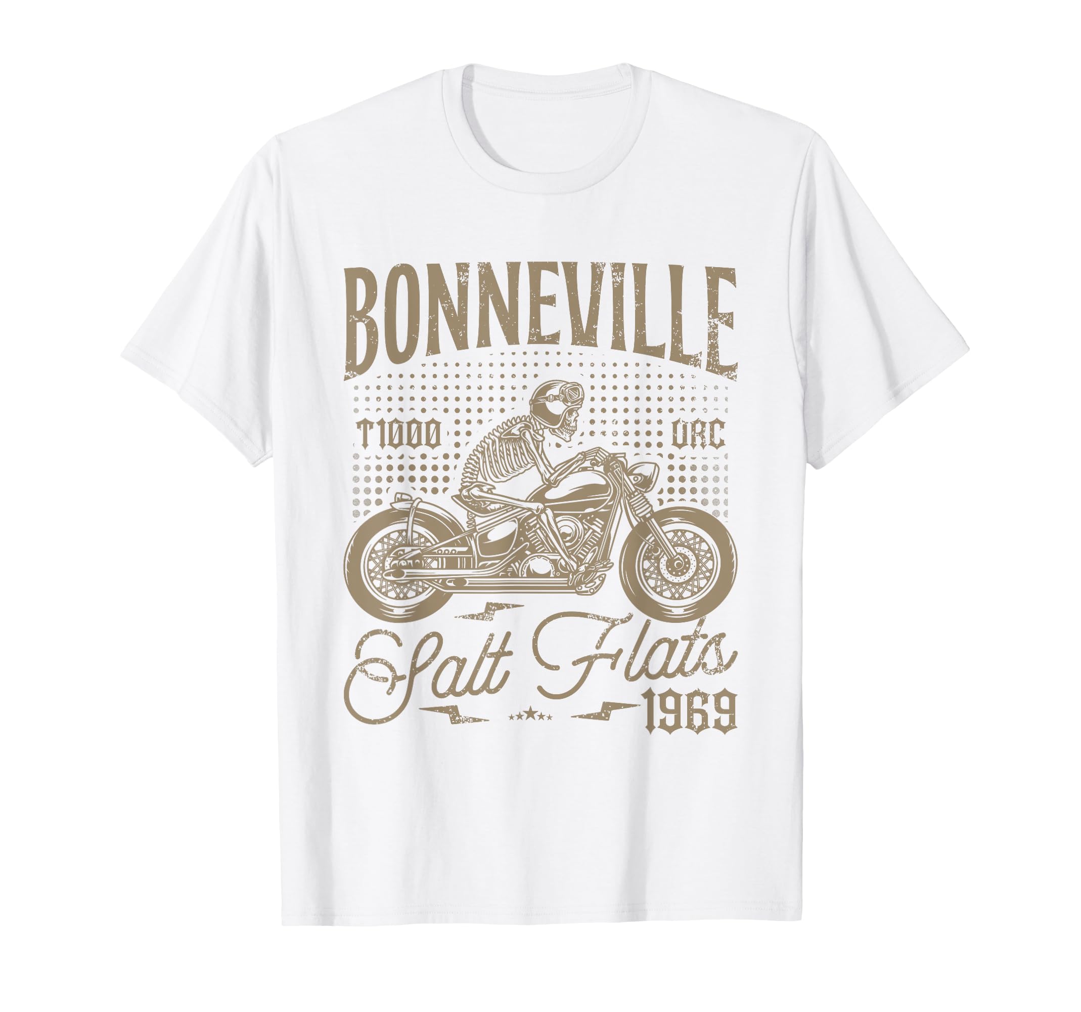 Bonneville Salt Flats Motorcycle T-Shirt - Fun Novelty Design Men Women - T-Shirt, Sweatshirt, Hoodie