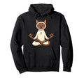 Meditation Siamese Yoga Pose Relaxing Hoodie - Custom Art Print for Adults - T-Shirt, Sweatshirt, Hoodie