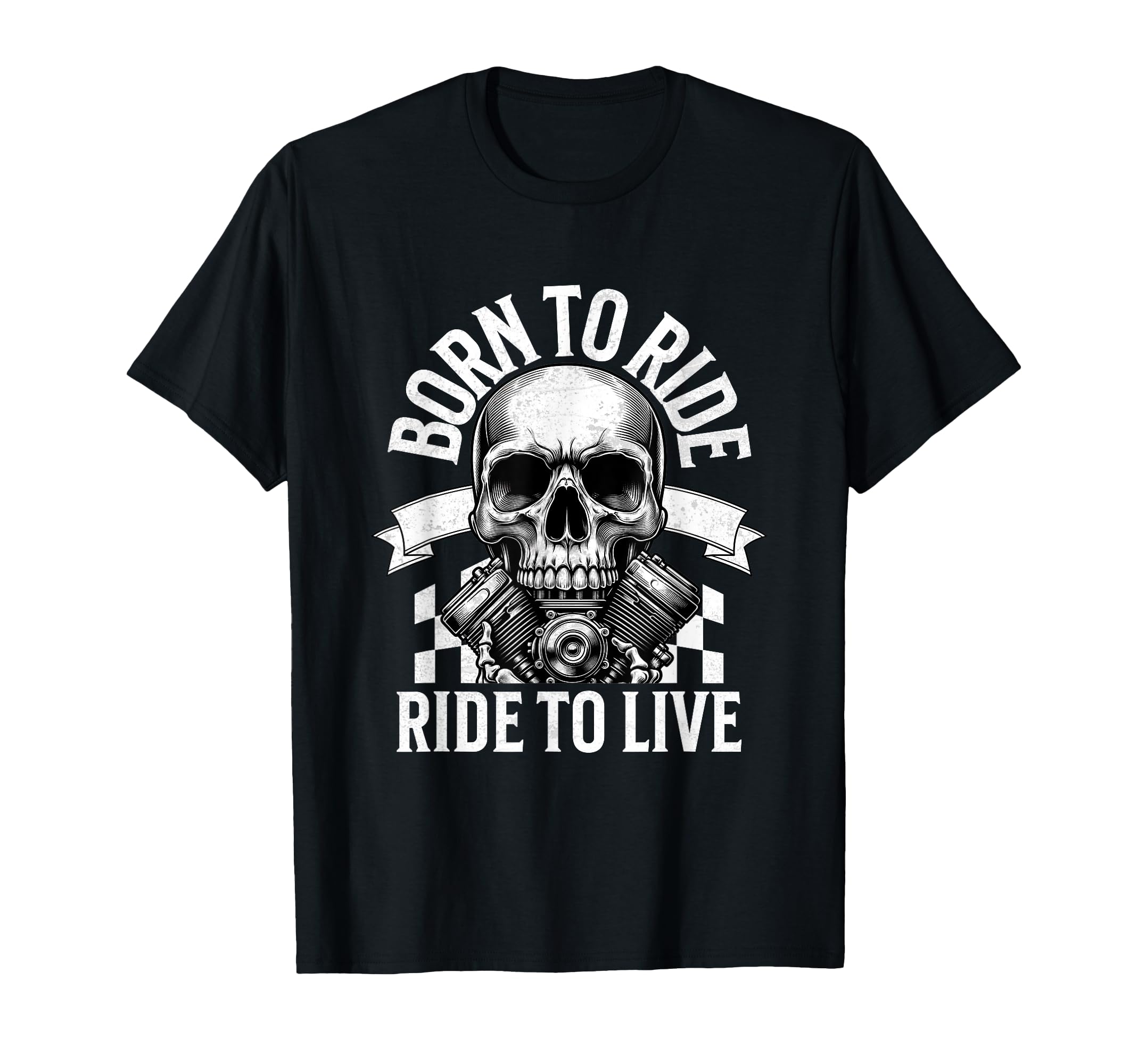 Funny Ride To Live Motorcycle Bike T-Shirt - Aesthetic Graphic Unisex - T-Shirt, Sweatshirt, Hoodie