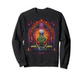 Skeleton Meditation 70S Goth Sweatshirt - Streetwear Style Unisex - T-Shirt, Sweatshirt, Hoodie