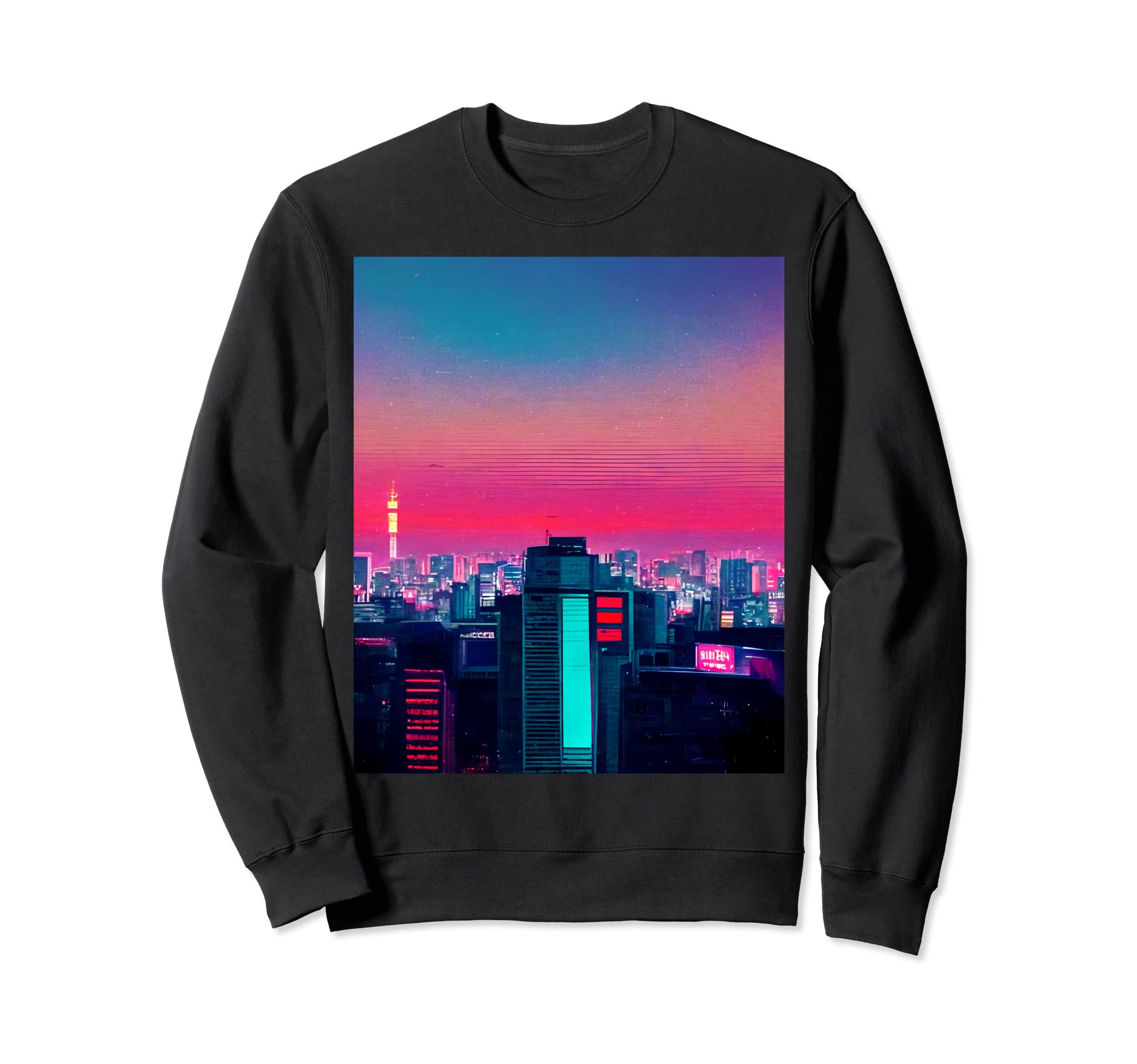 Japanese Vaporwave Asian Sweatshirt - Aesthetic Graphic for Adults - T-Shirt, Sweatshirt, Hoodie
