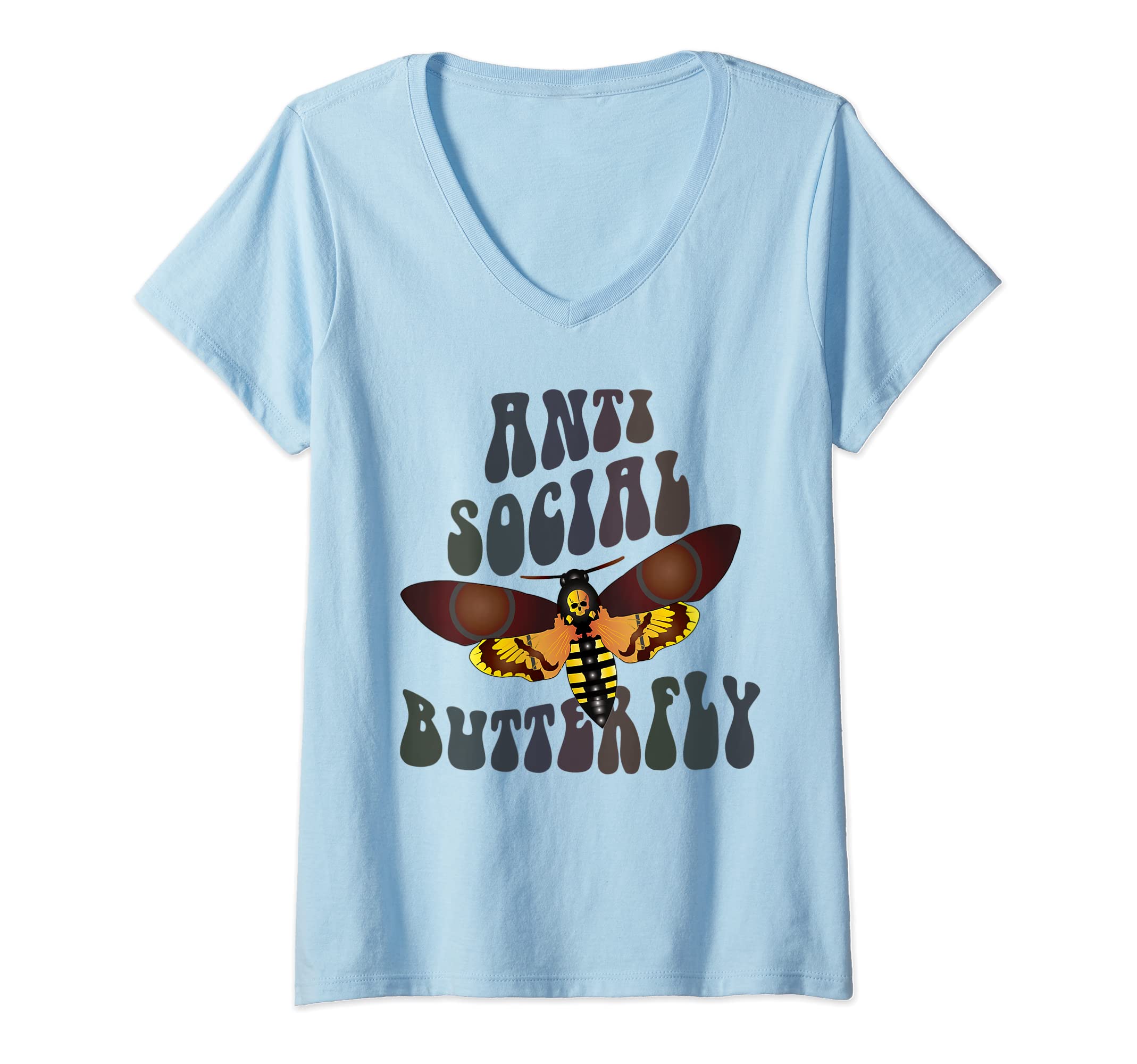 Womens Funny Anti Social Butterfly T-Shirt - Novelty Apparel Men Women - T-Shirt, Sweatshirt, Hoodie