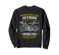 Joes Garage Motorcycle Name Joe Sweatshirt - Minimalist Print for Adults - T-Shirt, Sweatshirt, Hoodie