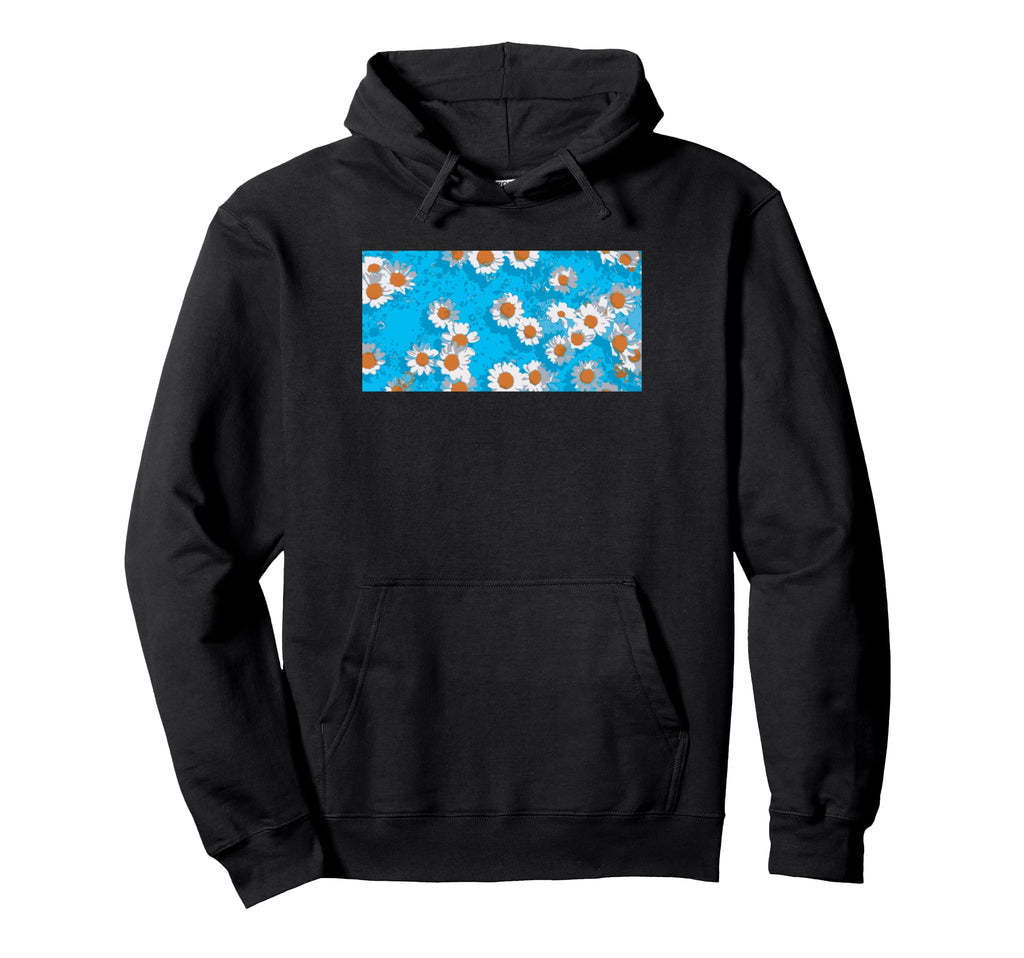 Pretty Blue Daisy Pattern Gardeners Hoodie - Fun Novelty Design Men Women - T-Shirt, Sweatshirt, Hoodie