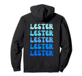 Lester Name Stack Hoodie - Minimalist Print for Adults - T-Shirt, Sweatshirt, Hoodie