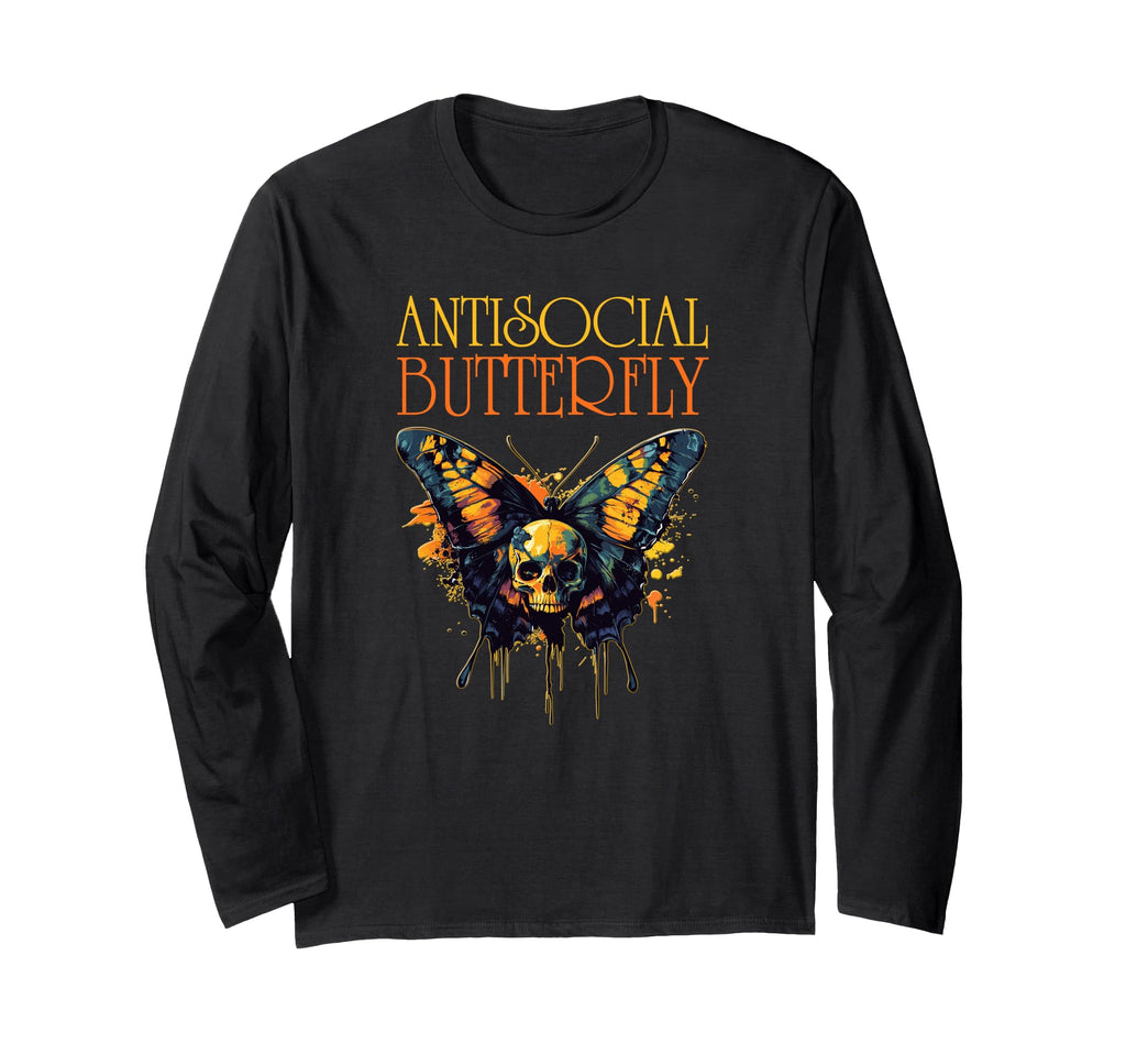 Antisocial Butterfly T-Shirt - Fun Novelty Design for Adults - T-Shirt, Sweatshirt, Hoodie