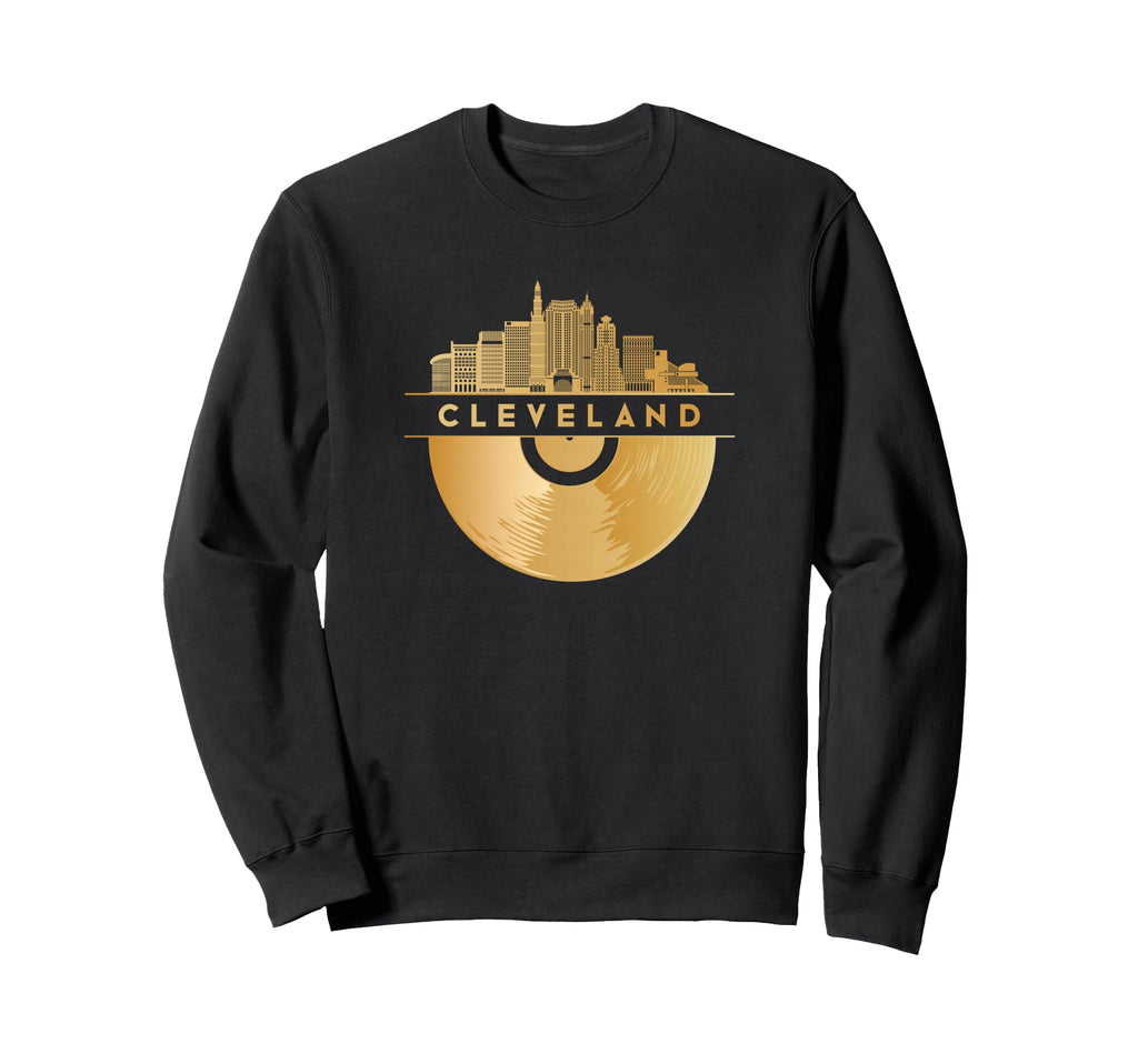 Vinyl Record Player Disco Music Sweatshirt - Fun Novelty Design Men Women - T-Shirt, Sweatshirt, Hoodie