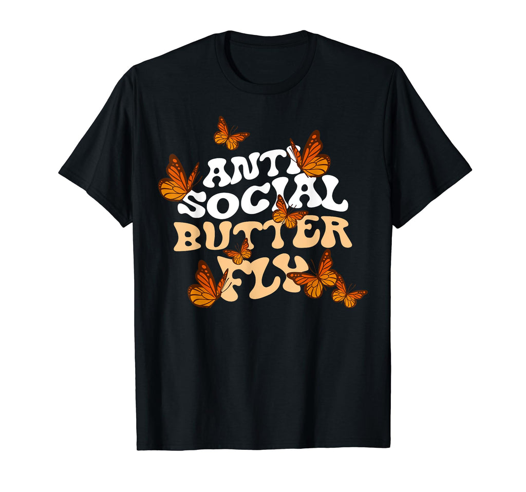 Antisocial Butterfly Butterflies T-Shirt - Casual Everyday Wear for Adults - T-Shirt, Sweatshirt, Hoodie