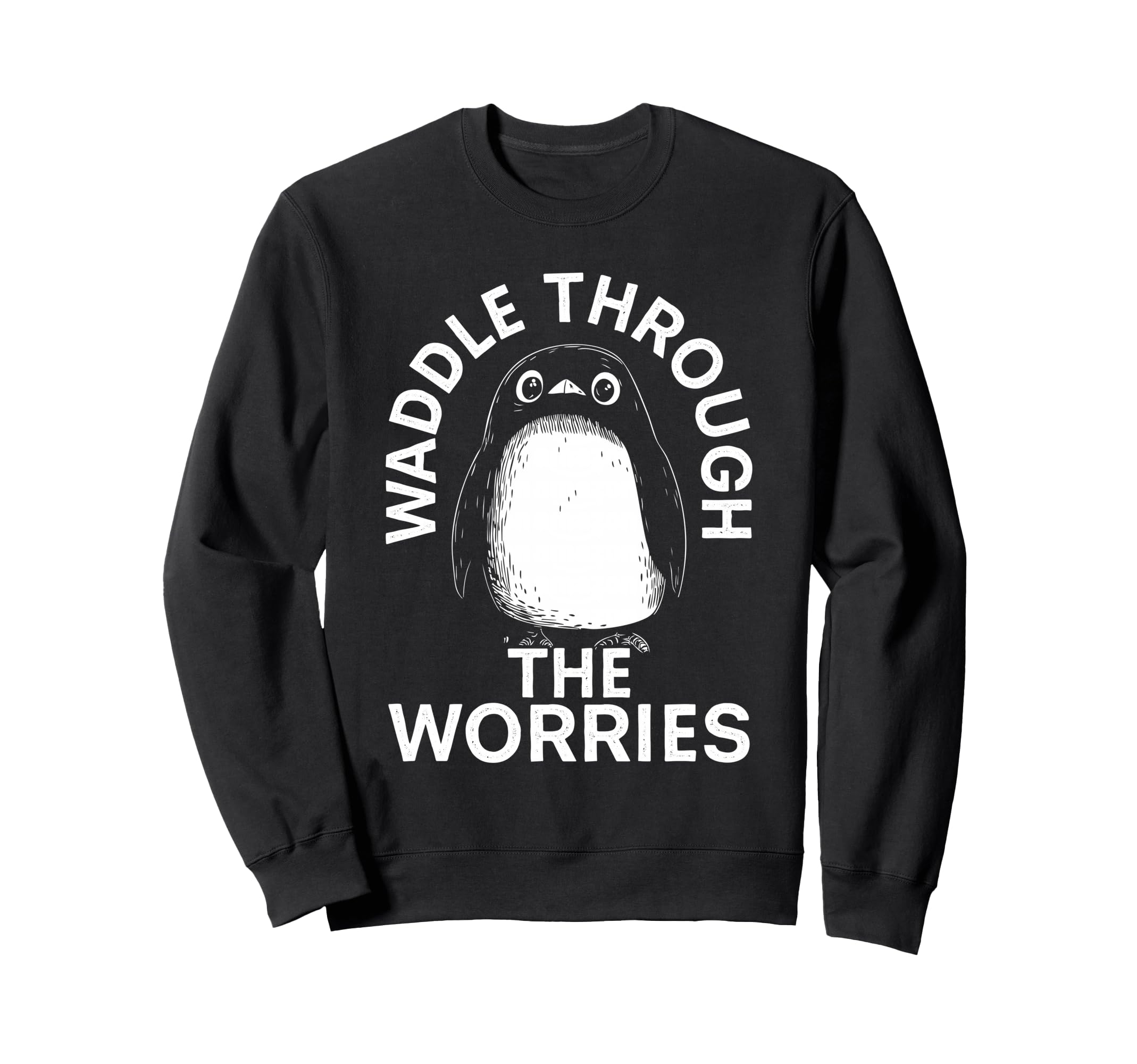 Penguin Overthinkers And Anxious Sweatshirt - Custom Art Print Men Women - T-Shirt, Sweatshirt, Hoodie