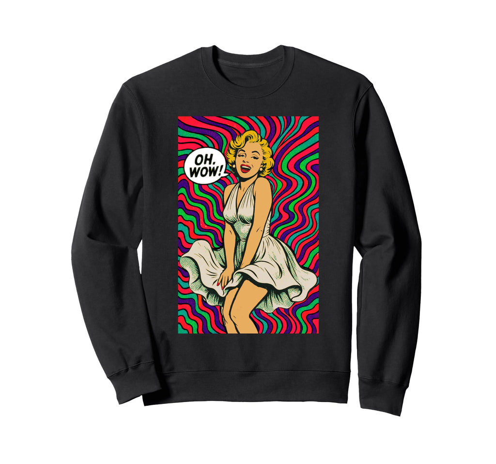 Pop Art Blonde Psychedelic 50S Sweatshirt - Minimalist Print Men Women - T-Shirt, Sweatshirt, Hoodie