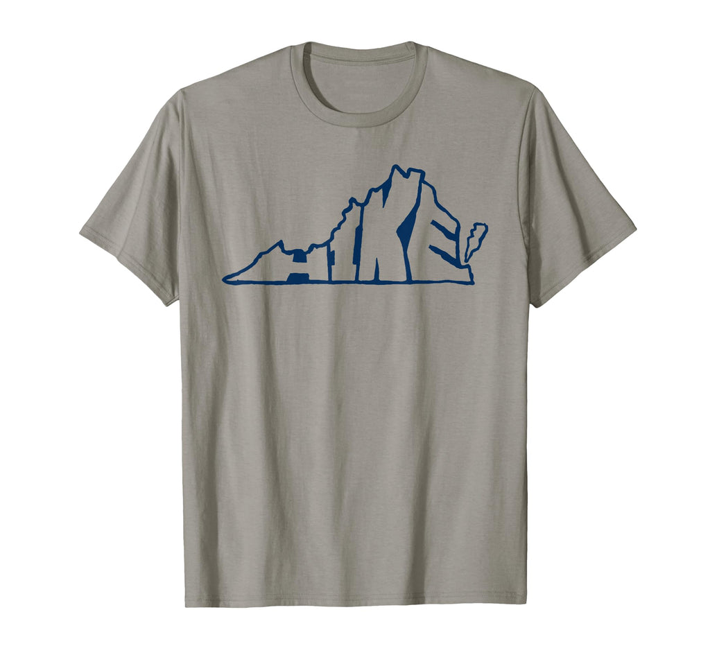 Hike Virginia Outdoor Hiking Typography T-Shirt - Custom Art Print Unisex - T-Shirt, Sweatshirt, Hoodie