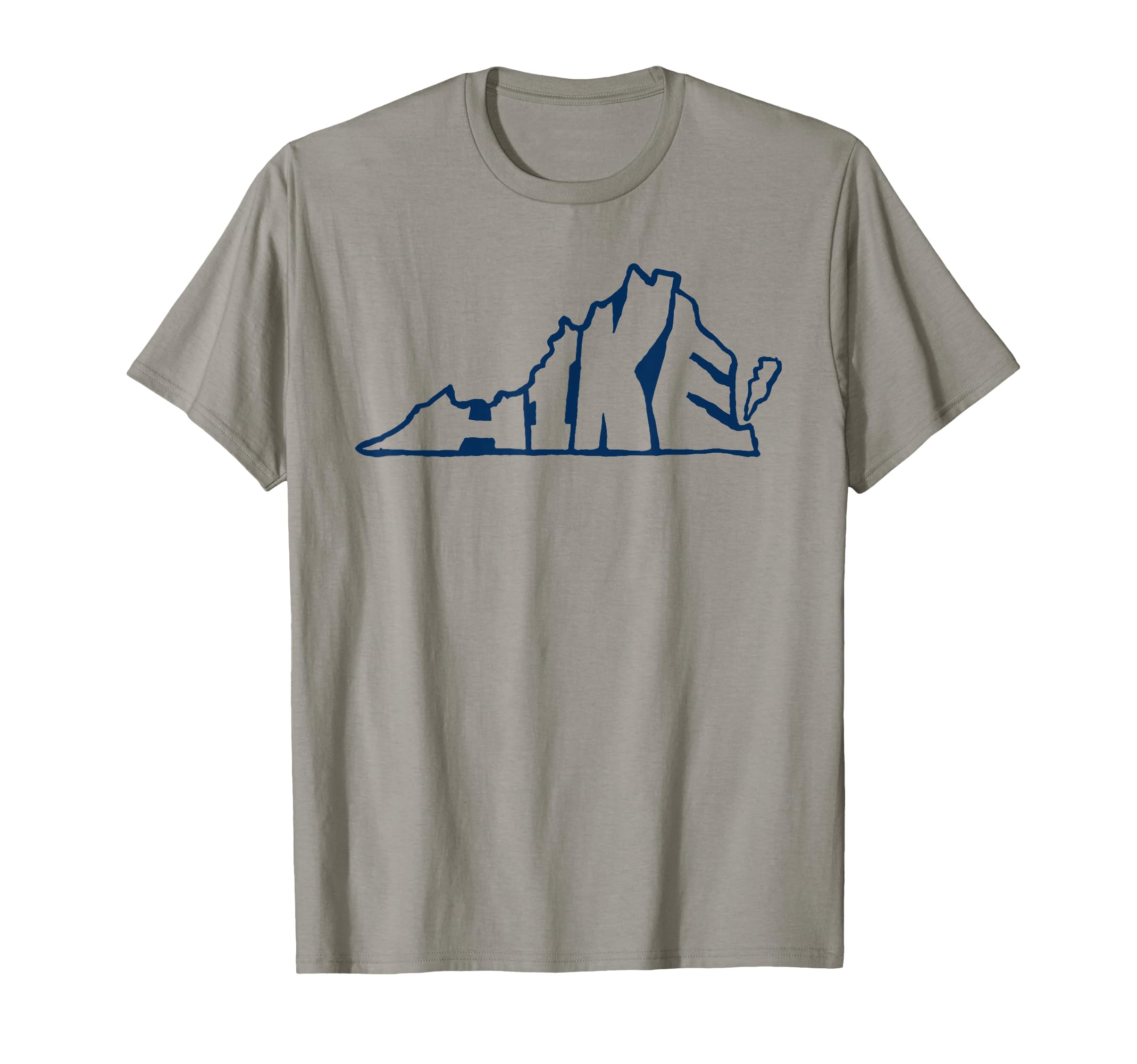 Hike Virginia Outdoor Hiking Typography T-Shirt - Custom Art Print Unisex - T-Shirt, Sweatshirt, Hoodie