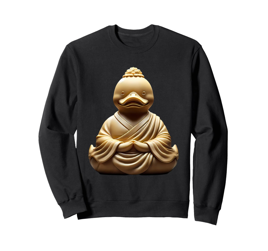 Buddha Rubber Duck Mindfulness Yoga Sweatshirt - Custom Art Print Unisex - T-Shirt, Sweatshirt, Hoodie