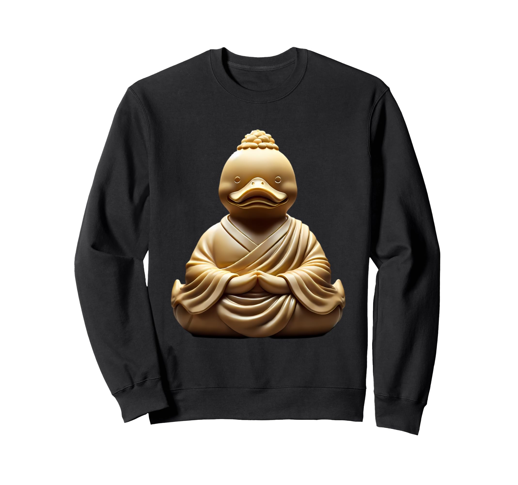 Buddha Rubber Duck Mindfulness Yoga Sweatshirt - Custom Art Print Unisex - T-Shirt, Sweatshirt, Hoodie