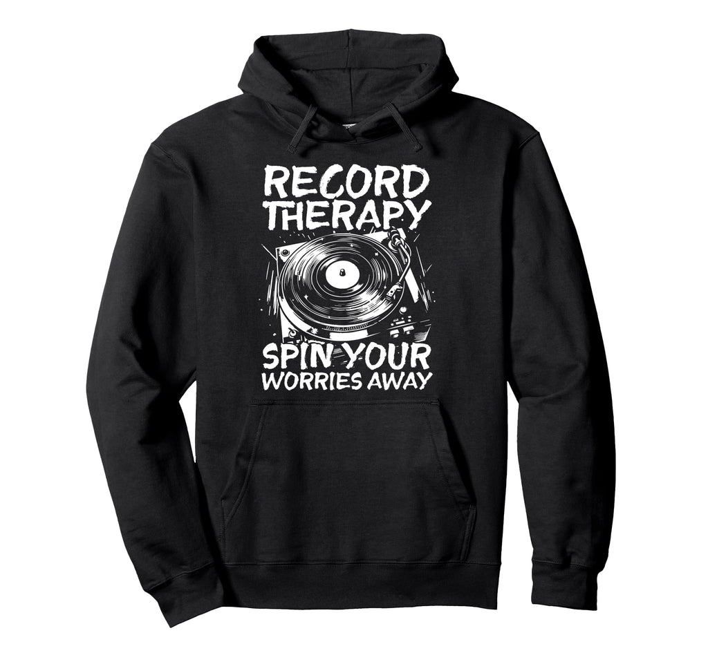 Vinyl Collecting Record Player Audiophile Hoodie - Trendy Graphic Unisex - T-Shirt, Sweatshirt, Hoodie