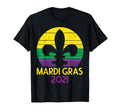 Mardi Gras 2021 Jester Hat Sunset T-Shirt - Novelty Apparel Men Women - T-Shirt, Sweatshirt, Hoodie