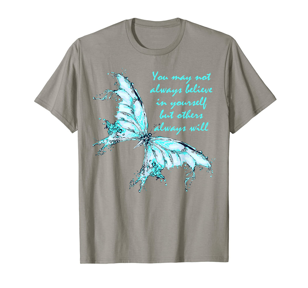 Sky Blue Butterfly Mental Health Awareness T-Shirt - Novelty Apparel Unisex - T-Shirt, Sweatshirt, Hoodie