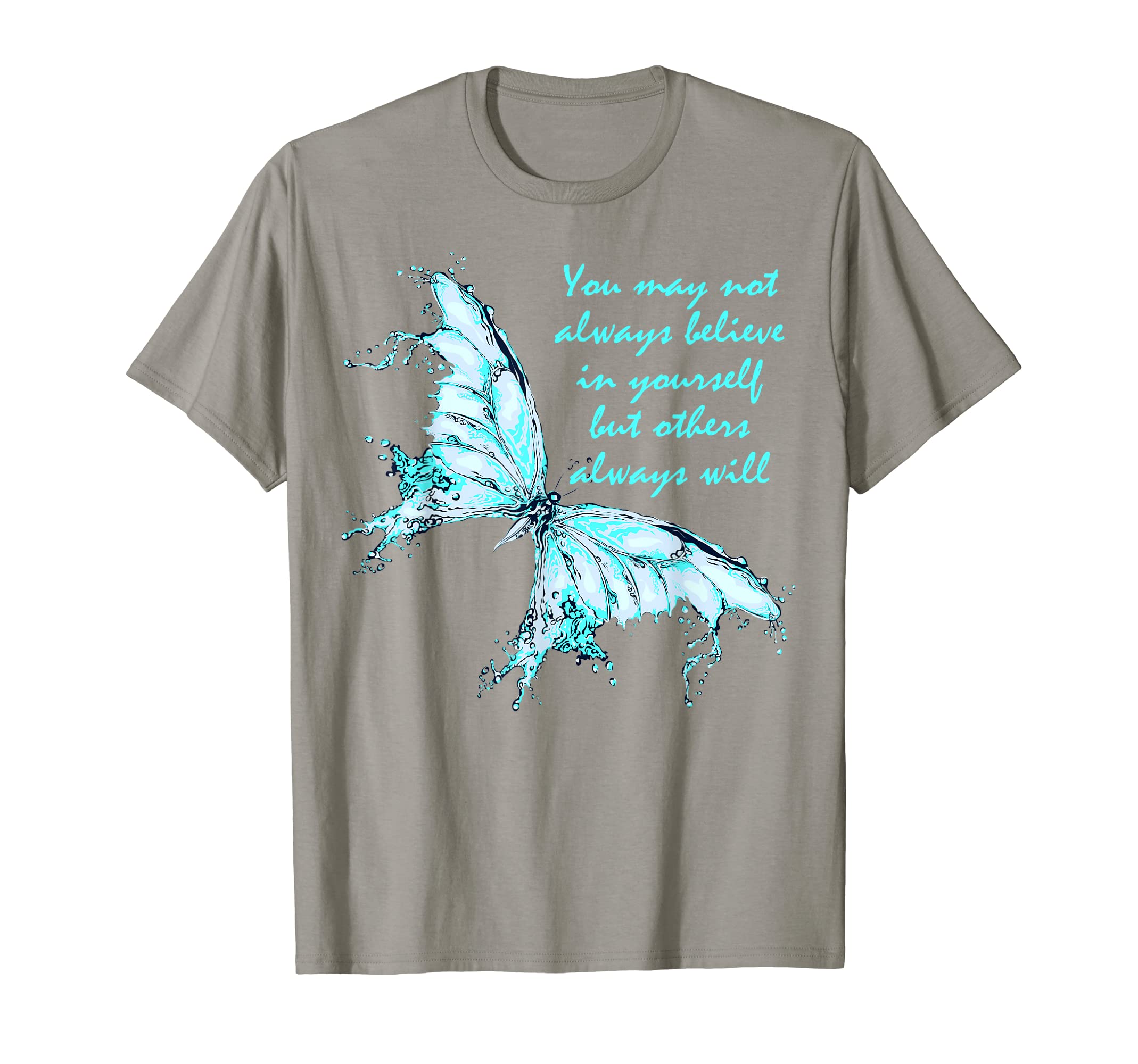 Sky Blue Butterfly Mental Health Awareness T-Shirt - Novelty Apparel Unisex - T-Shirt, Sweatshirt, Hoodie