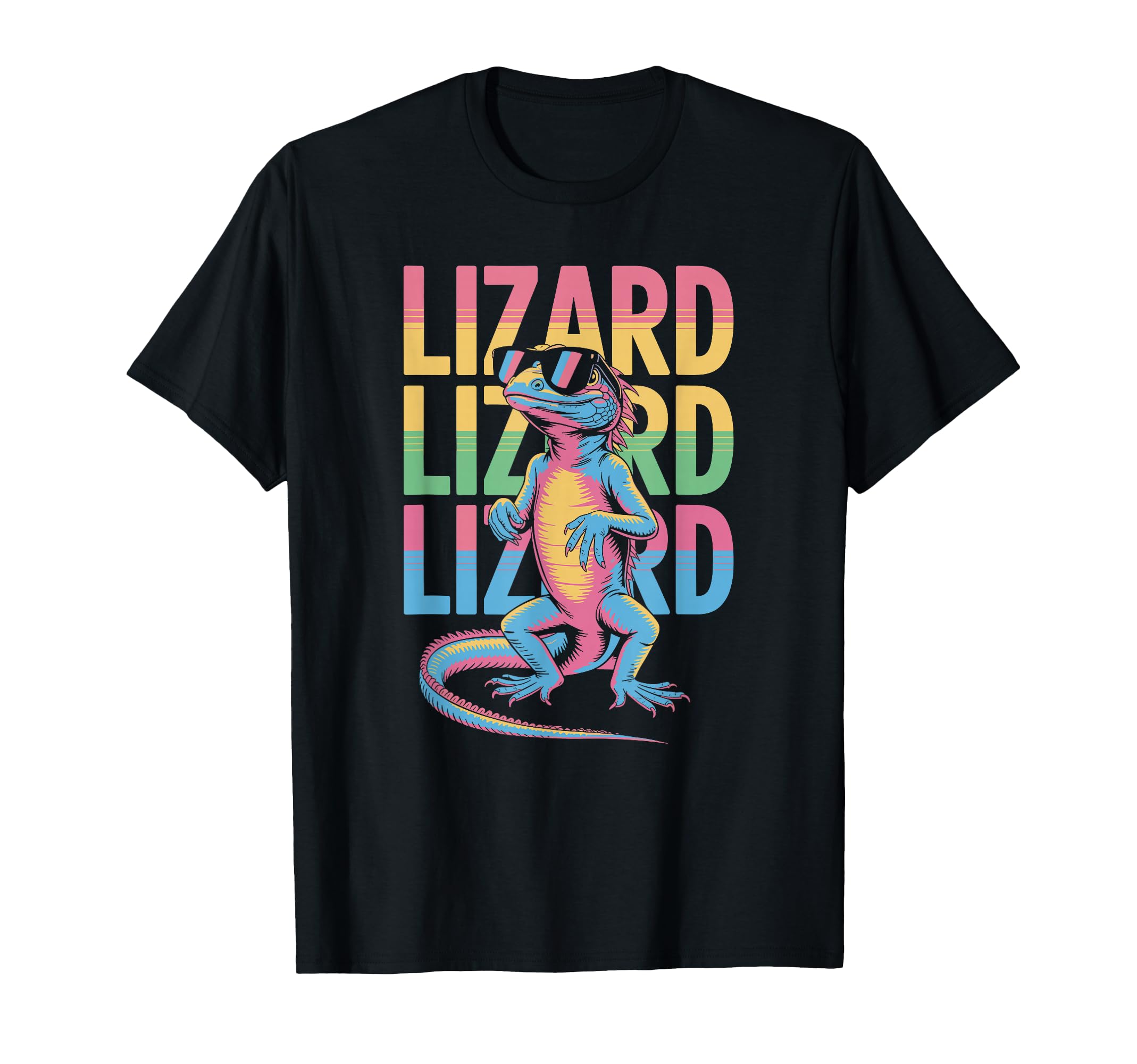 Lizard 80S Vaporwave Reptile Aesthetic T-Shirt - Graphic Print for Adults - T-Shirt, Sweatshirt, Hoodie