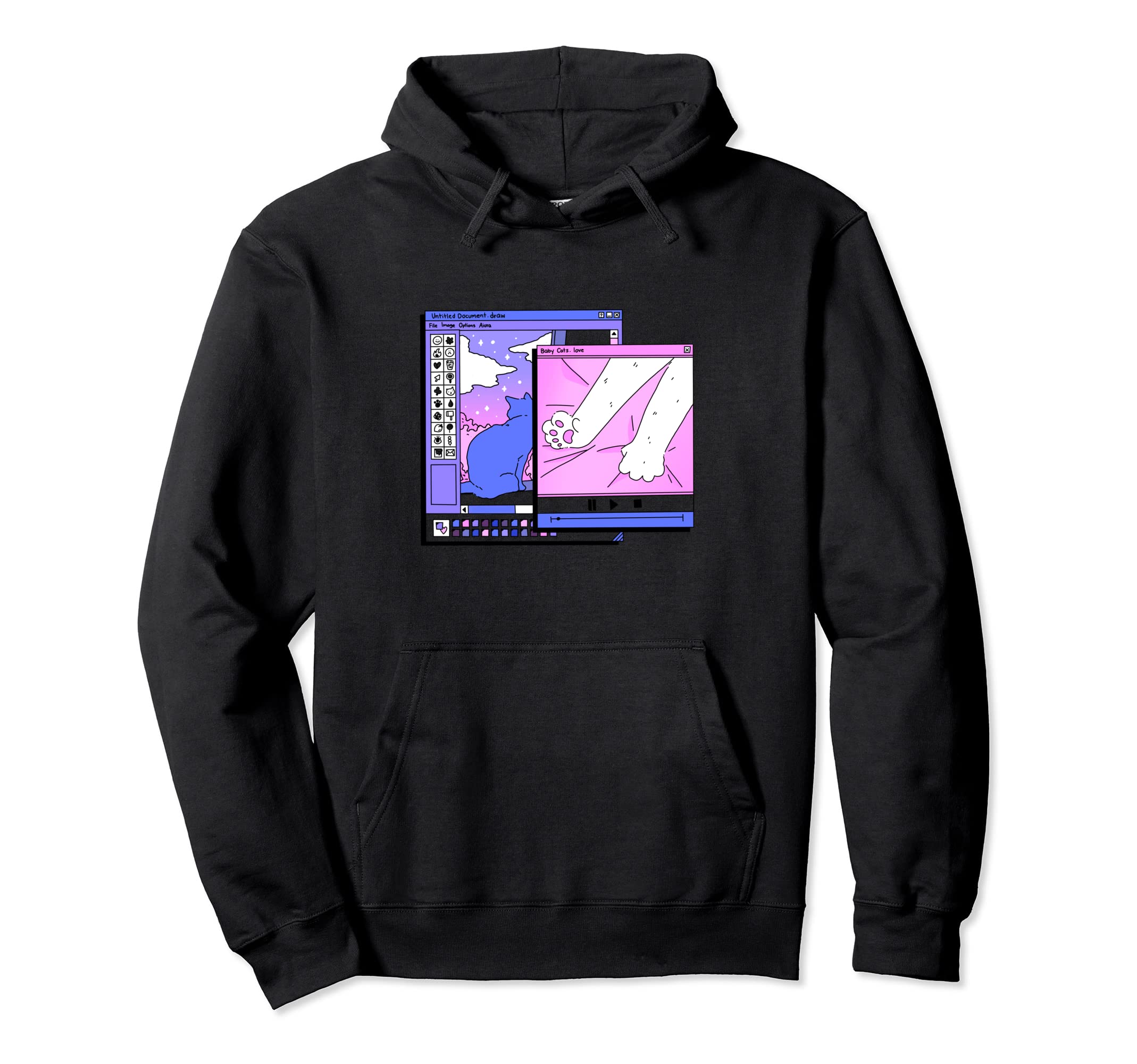 Aesthetic Vaporwave Synthwave Retrowave Hoodie - Aesthetic Graphic Unisex - T-Shirt, Sweatshirt, Hoodie