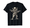 Raccoon Cowboy Cowgirl Trash Panda T-Shirt - Fun Novelty Design for Adults - T-Shirt, Sweatshirt, Hoodie