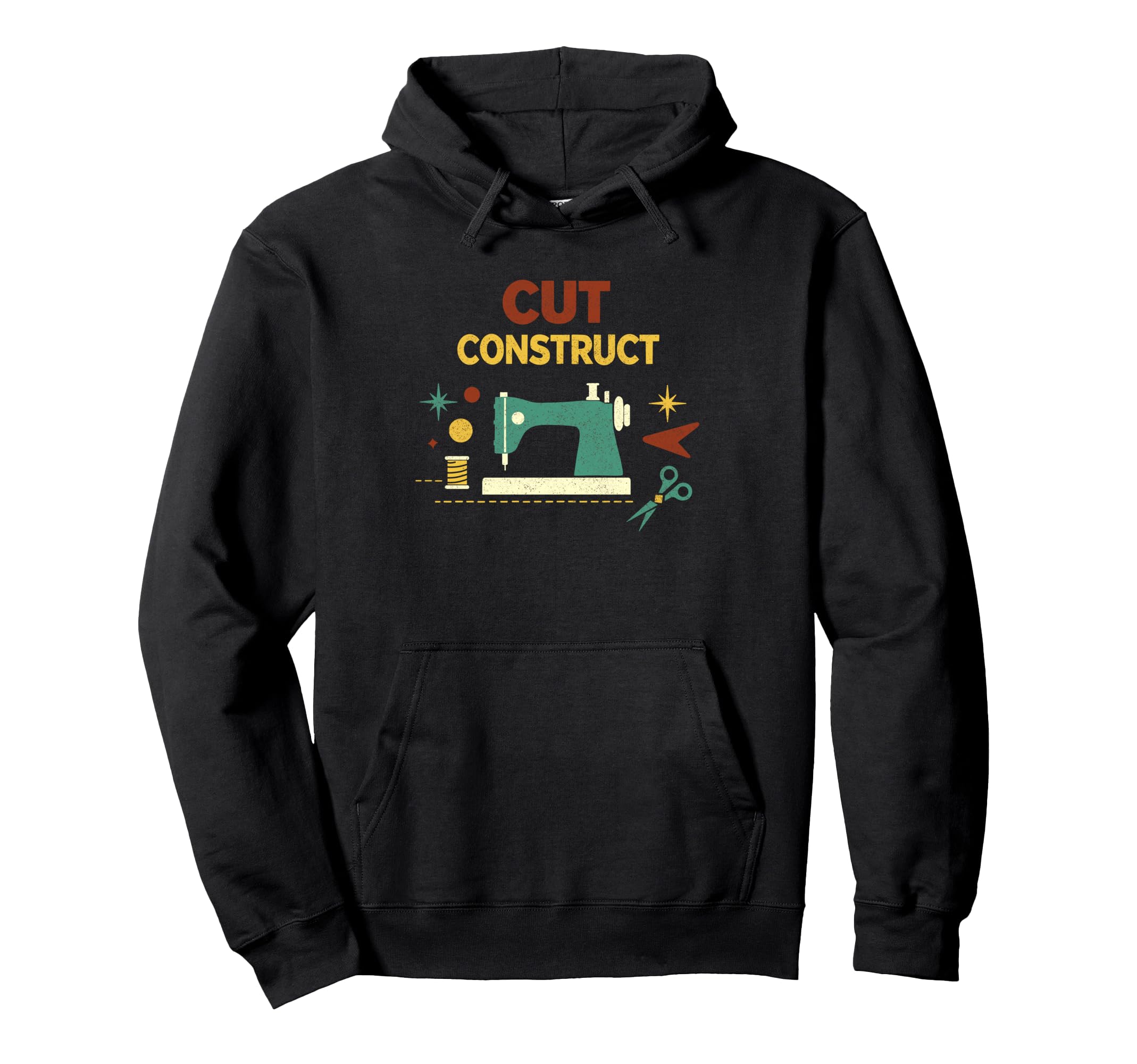 Cut Construct Sewing Maker Hoodie - Aesthetic Graphic Men Women - T-Shirt, Sweatshirt, Hoodie