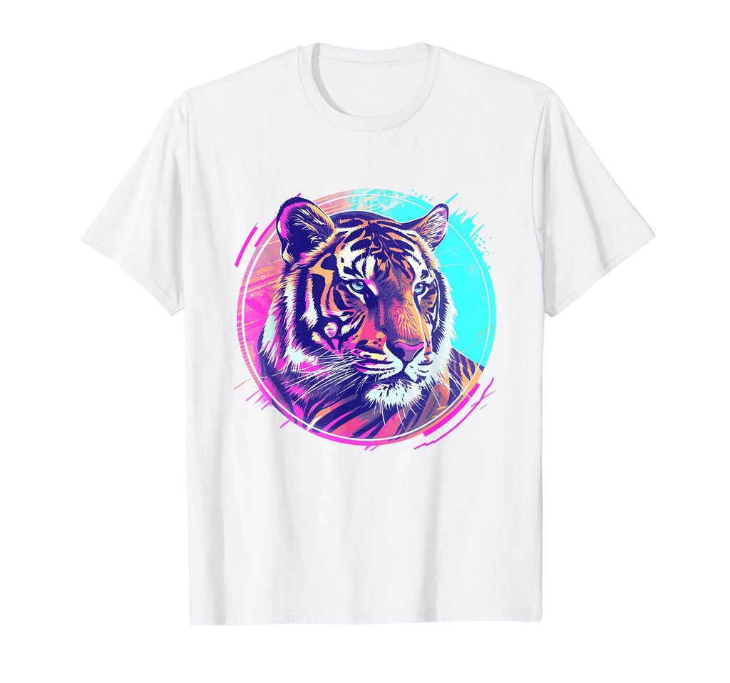Tiger 80S Synthwave Africa Tiger T-Shirt - Trendy Graphic Men Women - T-Shirt, Sweatshirt, Hoodie
