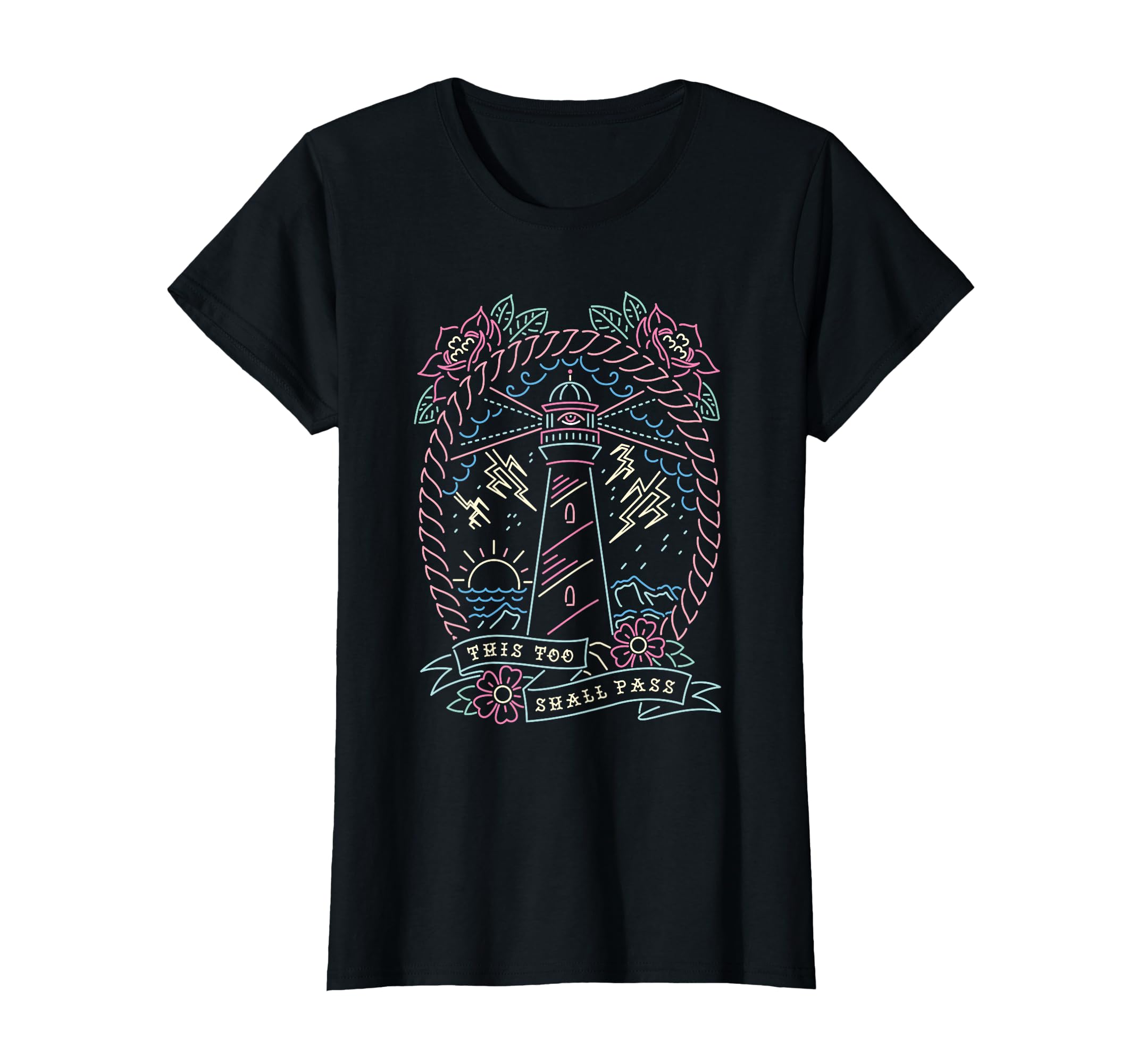 This Too Shall Pass Traditional Tattoo T-Shirt - Novelty Apparel Men Women - T-Shirt, Sweatshirt, Hoodie