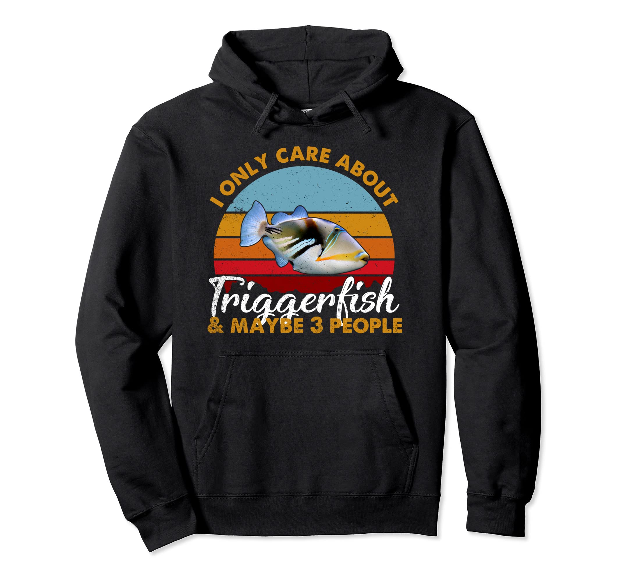 Sunset Triggerfish Hoodie - Casual Everyday Wear Men Women - T-Shirt, Sweatshirt, Hoodie