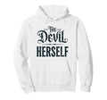 Devil Herself Occult Dark Feminine Hoodie - Unique Graphic for Adults - T-Shirt, Sweatshirt, Hoodie