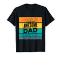 Dad Awesome Father Typography T-Shirt - Aesthetic Graphic Men Women - T-Shirt, Sweatshirt, Hoodie