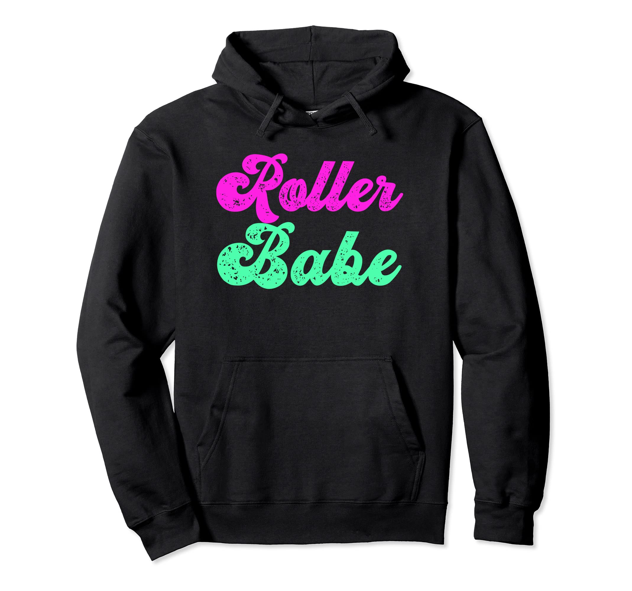 Roller Skater Babe Skating 70S 80S Hoodie - Casual Everyday Wear Unisex - T-Shirt, Sweatshirt, Hoodie