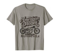 American Dream And Motorcycle T-Shirt - Casual Everyday Wear Unisex - T-Shirt, Sweatshirt, Hoodie