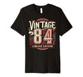 1984 Birthday 84 Born 1984 Typography T-Shirt - Custom Art Print Unisex - T-Shirt, Sweatshirt, Hoodie