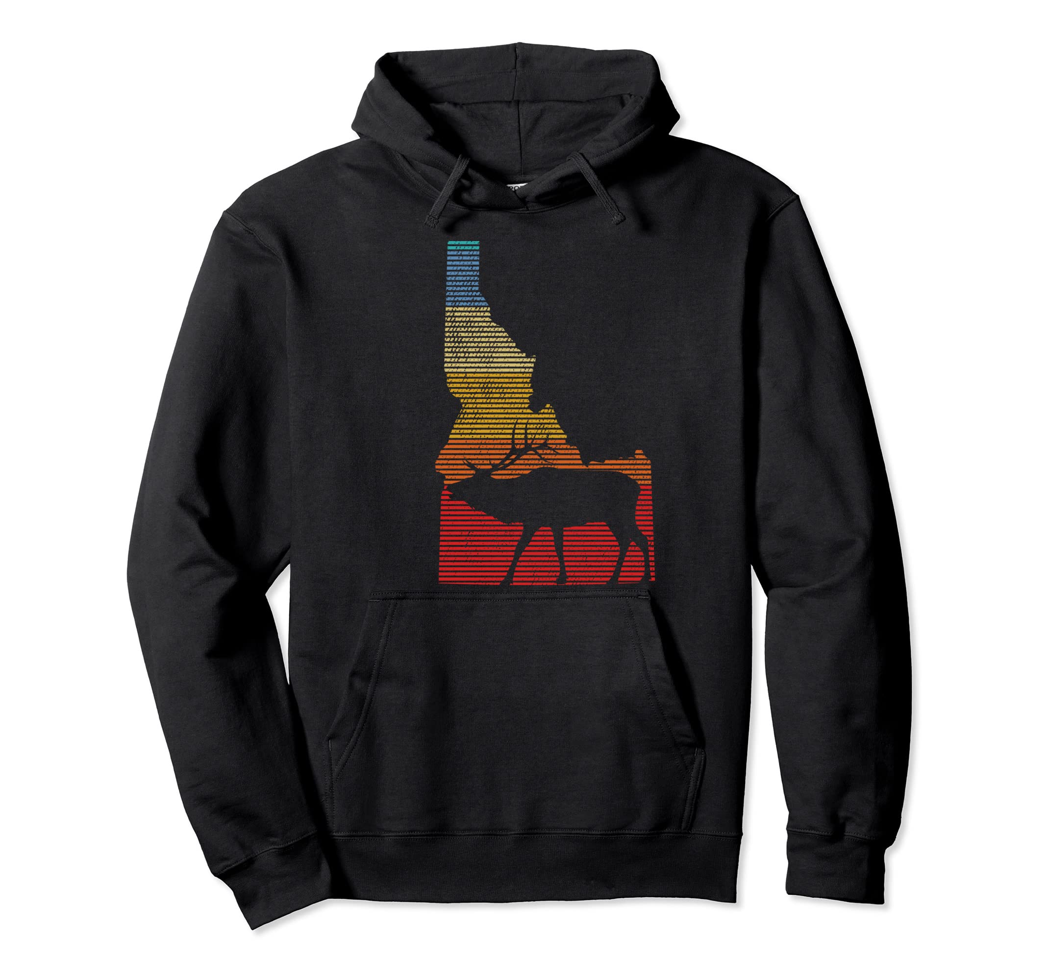 Idaho Elk Hunting Id Elk Hunter 70S Hoodie - Aesthetic Graphic Unisex - T-Shirt, Sweatshirt, Hoodie