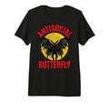 Antisocial Butterfly Tri Blend T-Shirt - Graphic Print Men Women - T-Shirt, Sweatshirt, Hoodie