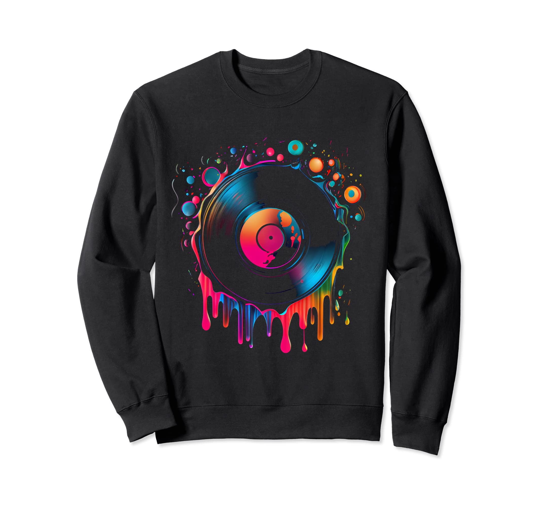 Vinyl Record Record Player 80S 90S Sweatshirt - Unique Graphic Men Women - T-Shirt, Sweatshirt, Hoodie