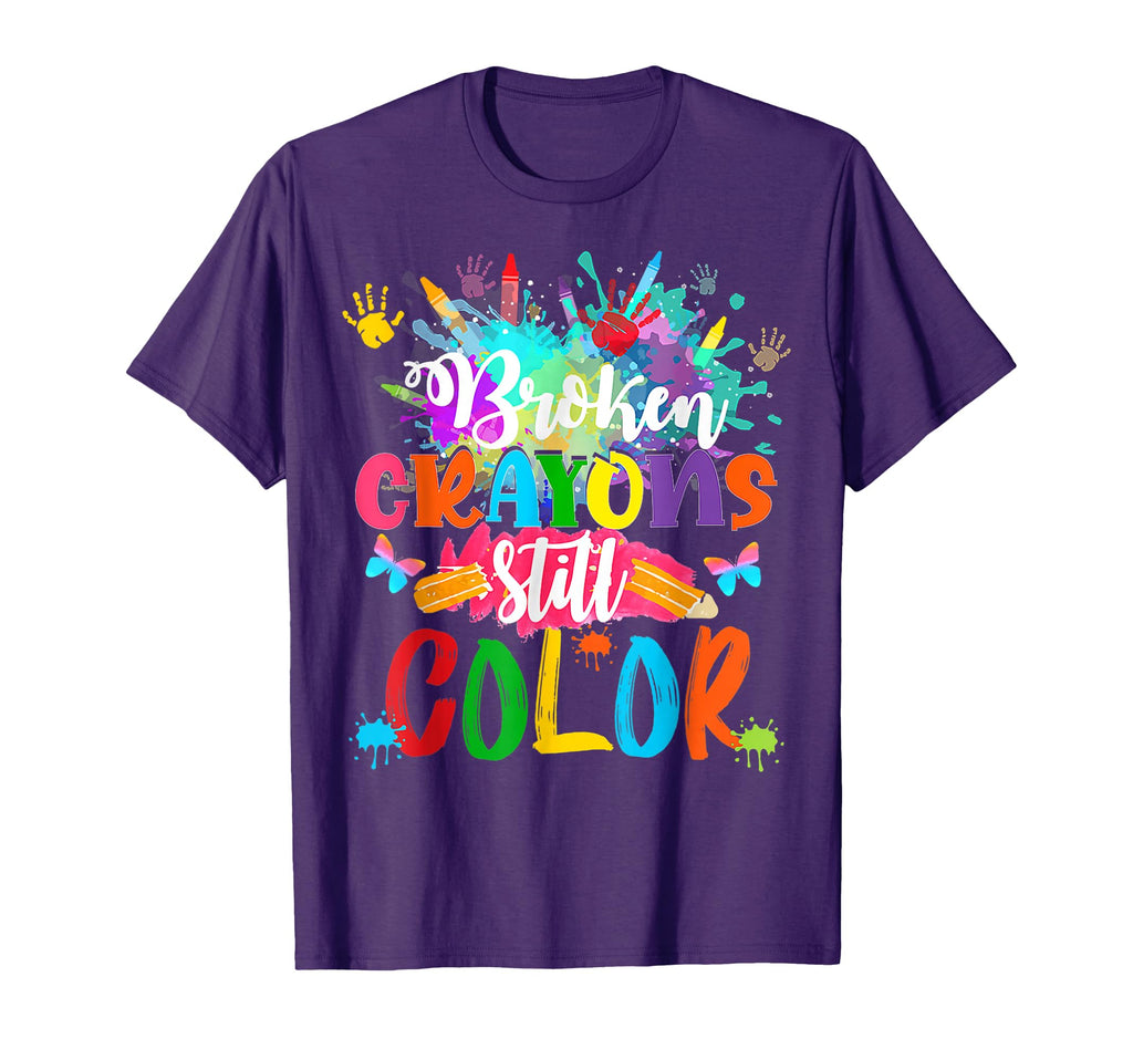 Broken Crayons Still Color Mental Health T-Shirt - Trendy Graphic Unisex - T-Shirt, Sweatshirt, Hoodie