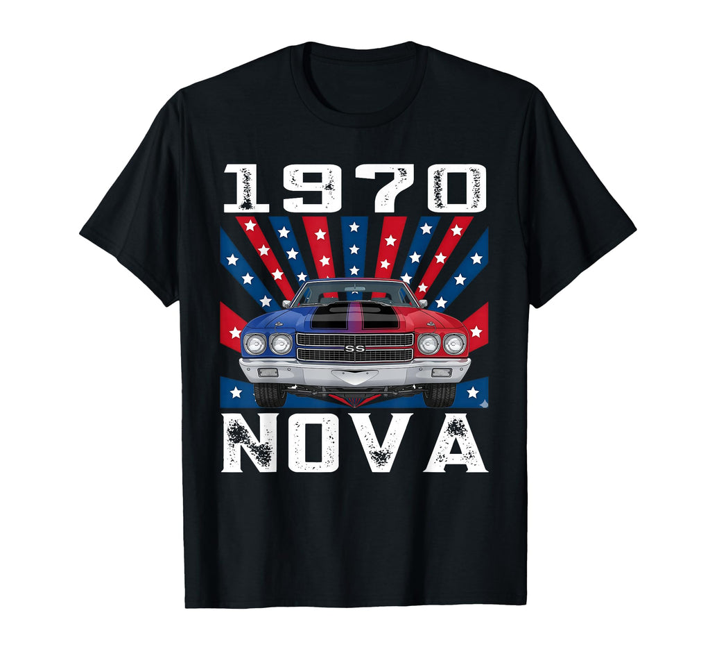1970 70 Nova Silhouette Muscle Car T-Shirt - Novelty Apparel Unisex - T-Shirt, Sweatshirt, Hoodie