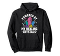 Crystal Healing Stones Powered Hoodie - Trendy Graphic for Adults - T-Shirt, Sweatshirt, Hoodie