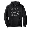 Funny Skeletons Yoga Meditation Chakra Hoodie - Custom Art Print Men Women - T-Shirt, Sweatshirt, Hoodie