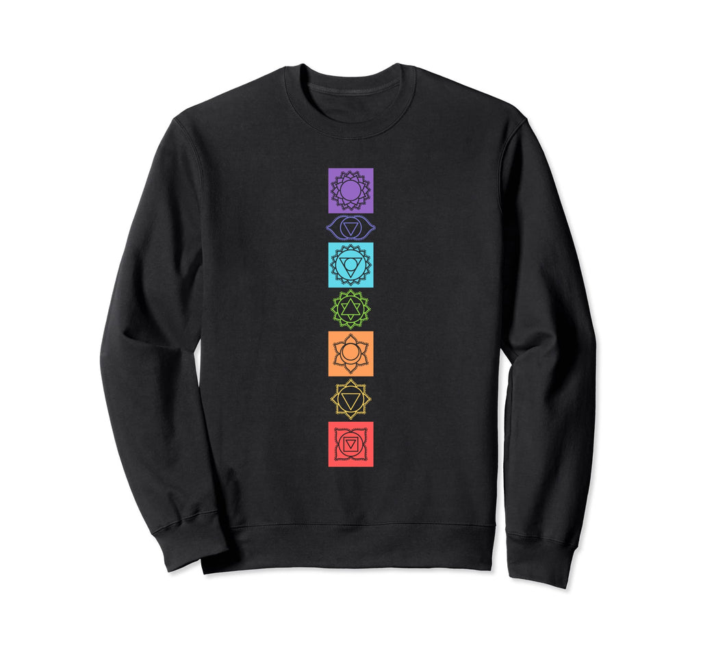 Chakra Chakras Aligned Lotus Sweatshirt - Custom Art Print for Adults - T-Shirt, Sweatshirt, Hoodie