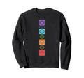 Chakra Chakras Aligned Lotus Sweatshirt - Custom Art Print for Adults - T-Shirt, Sweatshirt, Hoodie