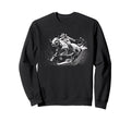 Cowboy Rodeo Horse Riding Usa Sweatshirt - Minimalist Print for Adults - T-Shirt, Sweatshirt, Hoodie