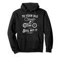 Mens Motorbike 70Th Birthday Funny Hoodie - Trendy Graphic Men Women - T-Shirt, Sweatshirt, Hoodie