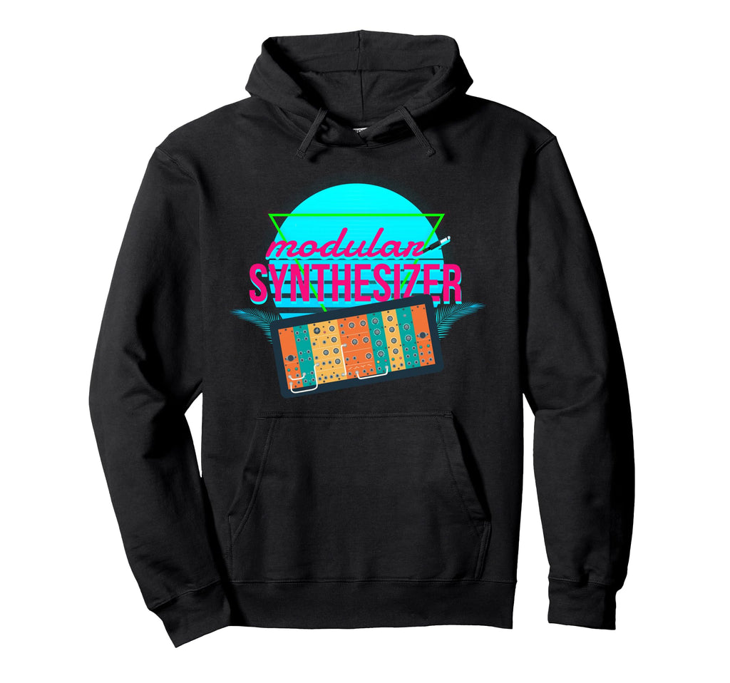 Synthwave 80S Analog Synth Modular Hoodie - Streetwear Style Men Women - T-Shirt, Sweatshirt, Hoodie