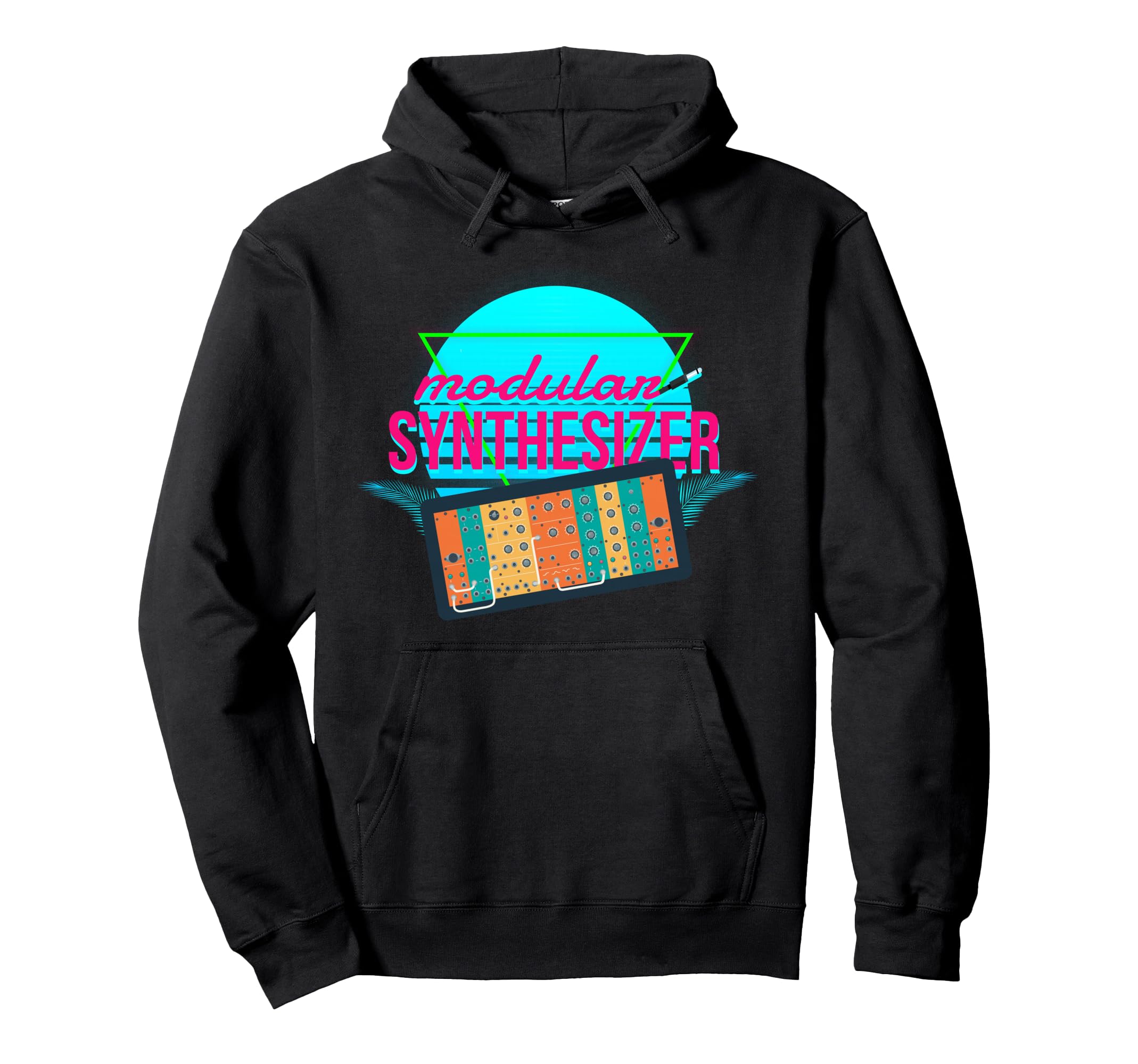 Synthwave 80S Analog Synth Modular Hoodie - Streetwear Style Men Women - T-Shirt, Sweatshirt, Hoodie
